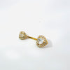 Diamante Bling Double Heart