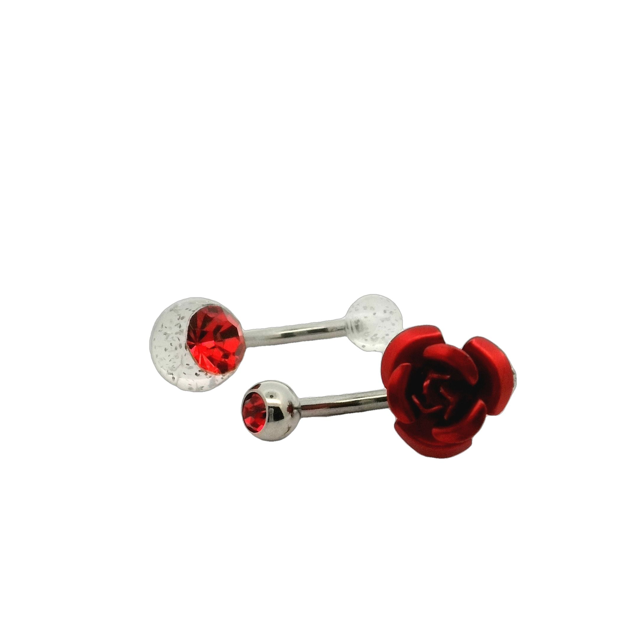 Red Rose Navel Bar 2pk