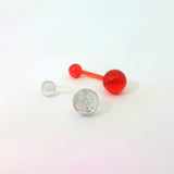 Bio Plastic Navel Bars 2pk