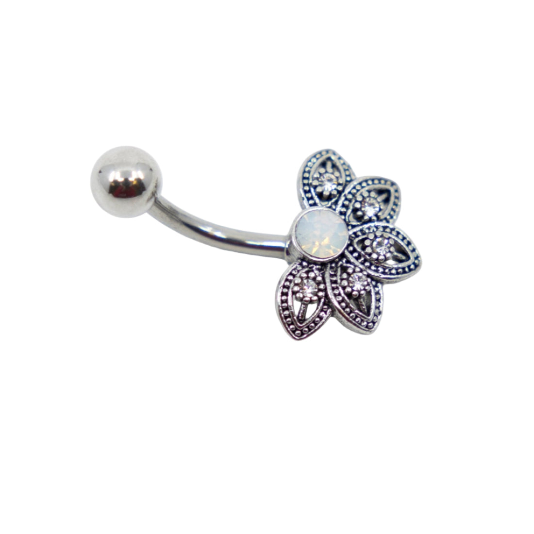 Art Deco Fan Leaf Navel Bar