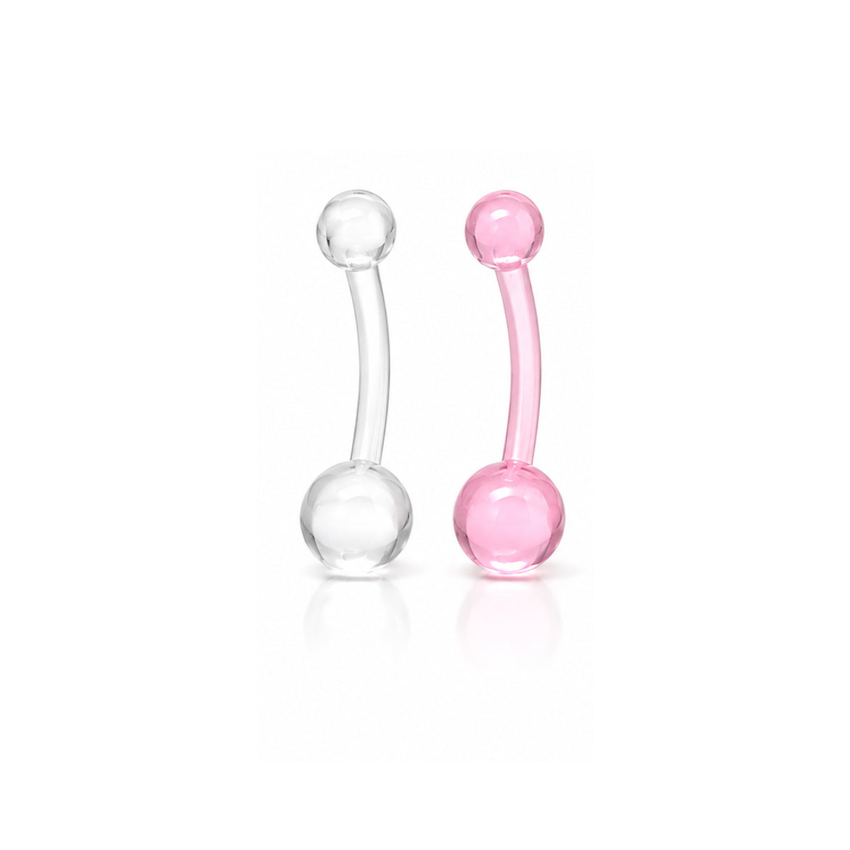 Bio Plastic Navel Bars 2pk - Various Colours