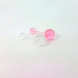 Bio Plastic Navel Bars 2pk