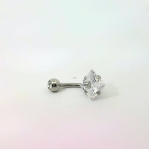 Large Diamond Shaped Navel Bar