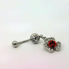 Rose Dangle Navel Bar