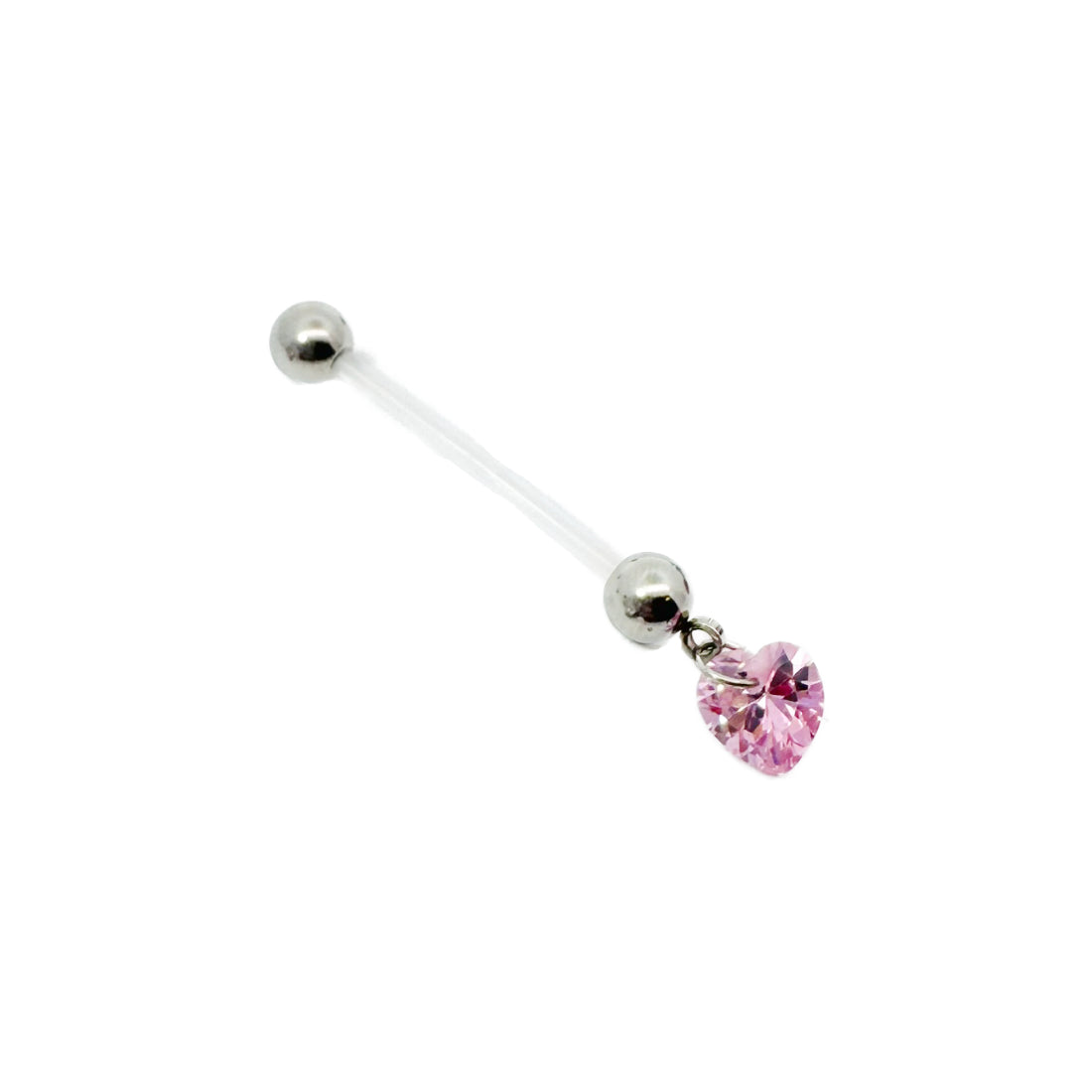 Maternity Gem Heart Dangle Navel Bar