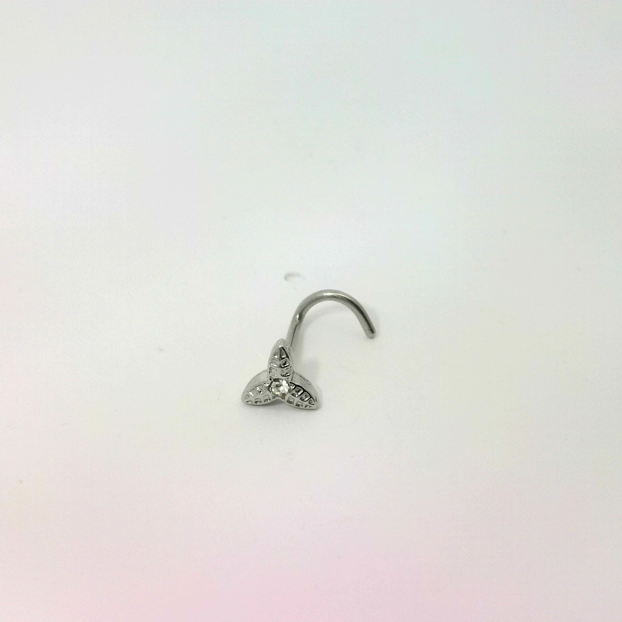 Silver Hook Nose Jewellery with Trio Design