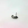 Silver L-Shaped Leaf Nose Jewellery