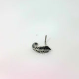 Silver L-Shaped Leaf Nose Jewellery