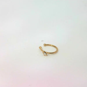 Gold Hoop Nose Jewellery with Star Design