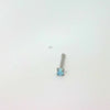 Silver with Blue Jewel Stud Nose Jewellery