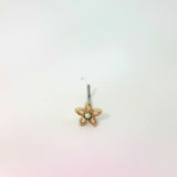 Rose Gold Star Nose Jewellery with L-Shaped Stud