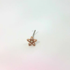 Gold Star Nose Jewellery with Silver Stud