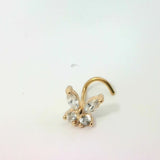Gold Butterfly Hook Nose Jewellery