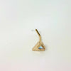 Gold L-Shaped Diamond Nose Stud