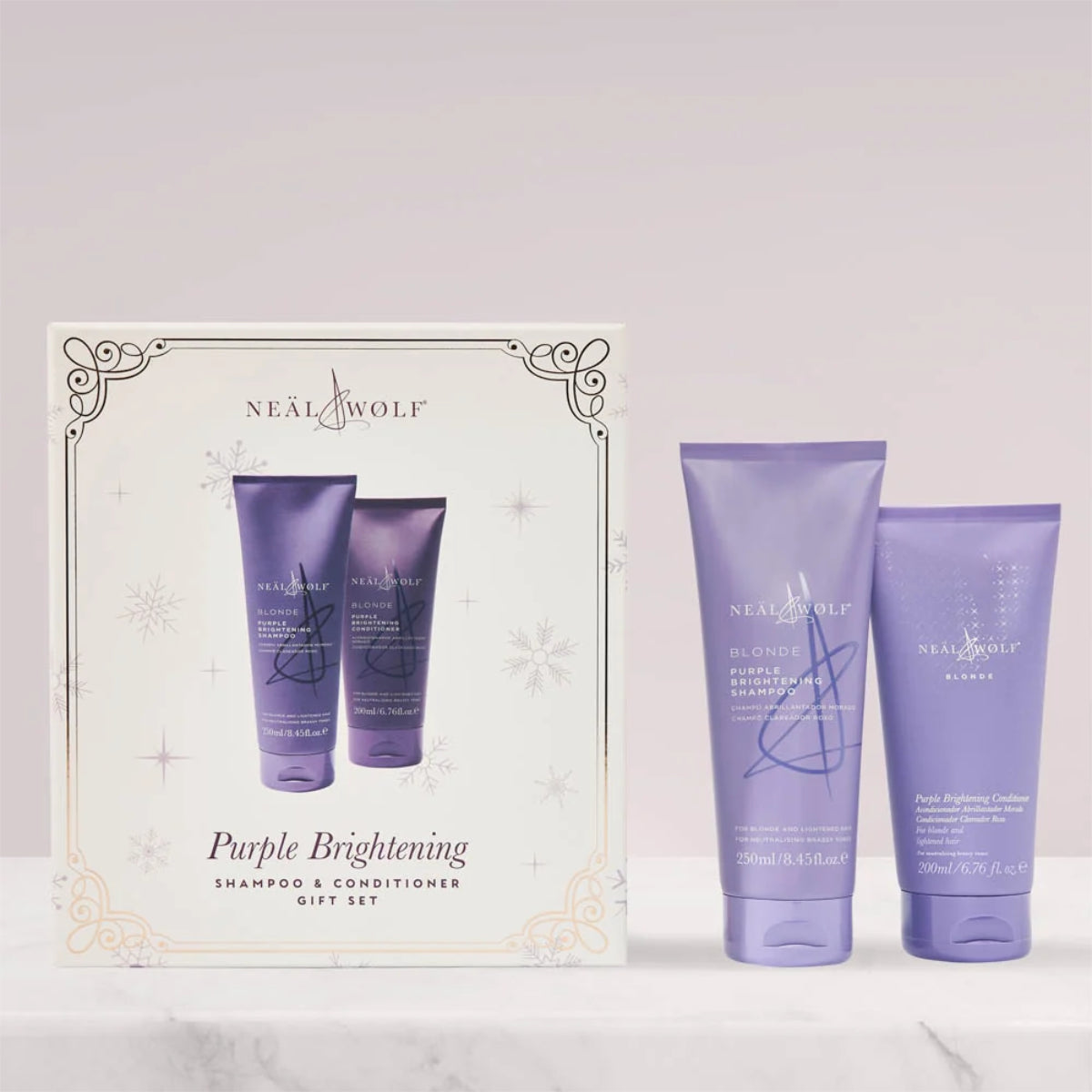 Neal & Wolf Purple Collection Brightening Shampoo & Conditioner Gift Set