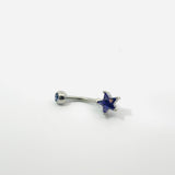 Crystal Star Navel Bar