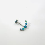Gem Anchor Navel Bar