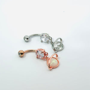 Saturn Dangle Navel Bar