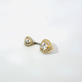 Diamante Bling Double Heart