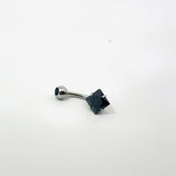 Diamond Shaped Gem Navel Bar