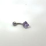 Diamond Shaped Gem Navel Bar