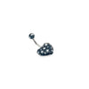 Graphic Heart and Star Navel Bars
