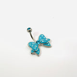 Spotty Bow Navel Bar