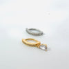 Silver Diamante Clicker Navel Ring