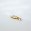 Silver Diamante Clicker Navel Ring