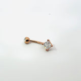 Diamond Shaped Gem Navel Bar