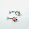 Oval Gem Navel Bar