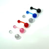Bio Plastic Navel Bars 2pk