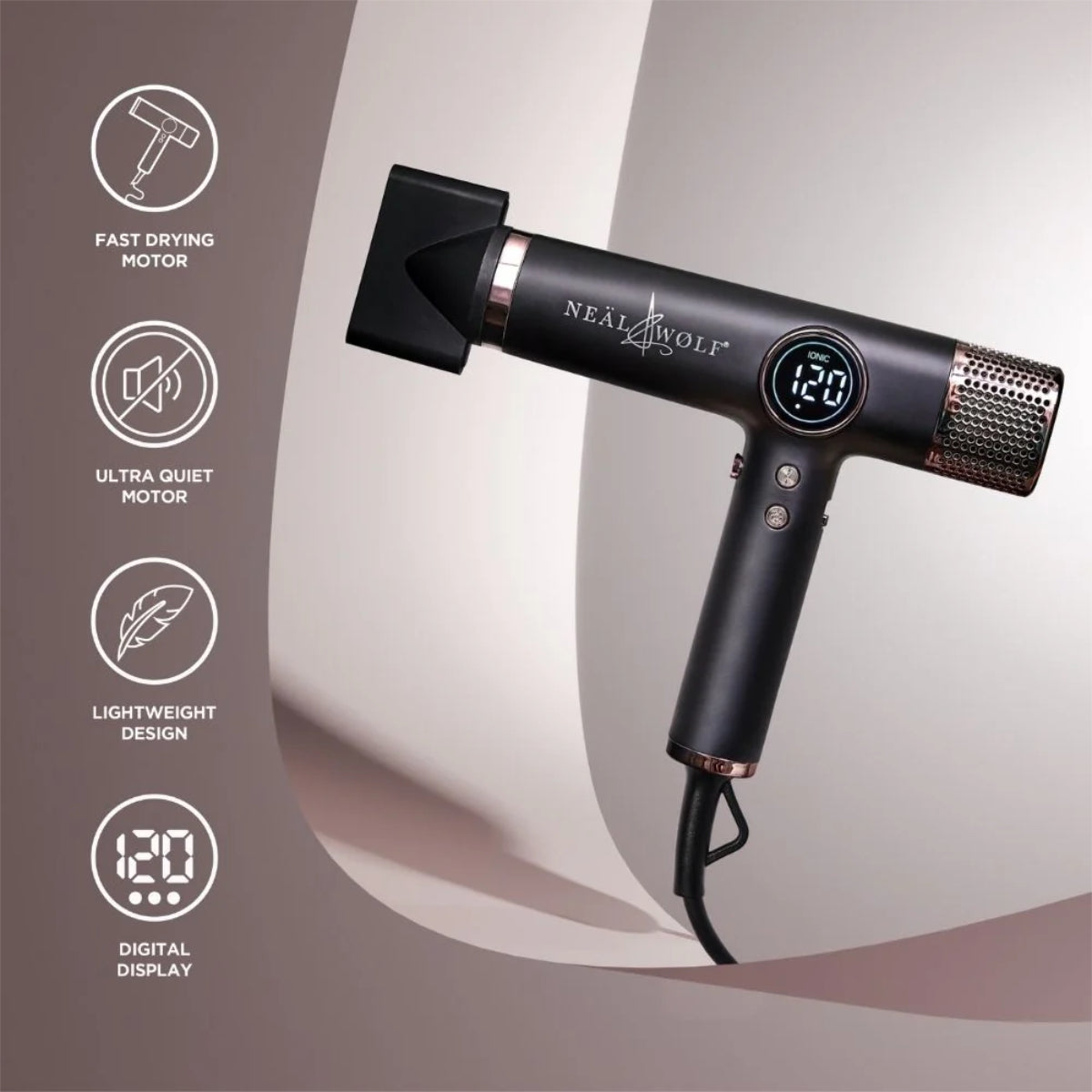 Neal and Wolf Hero Ionic Technology Hairdryer