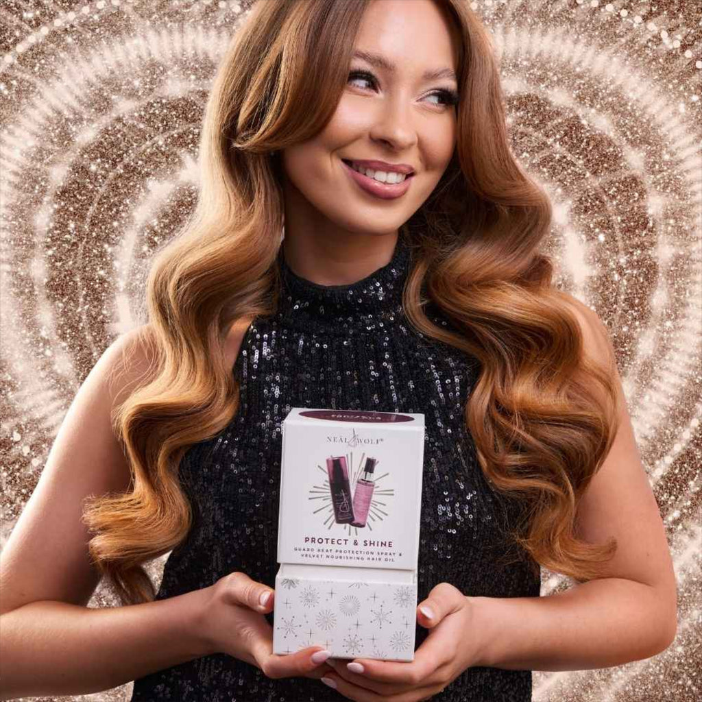 Neal and Wolf PROTECT & SHINE Duo Collection Heat Protection Spray & Nourishing Hair Oil Gift Set