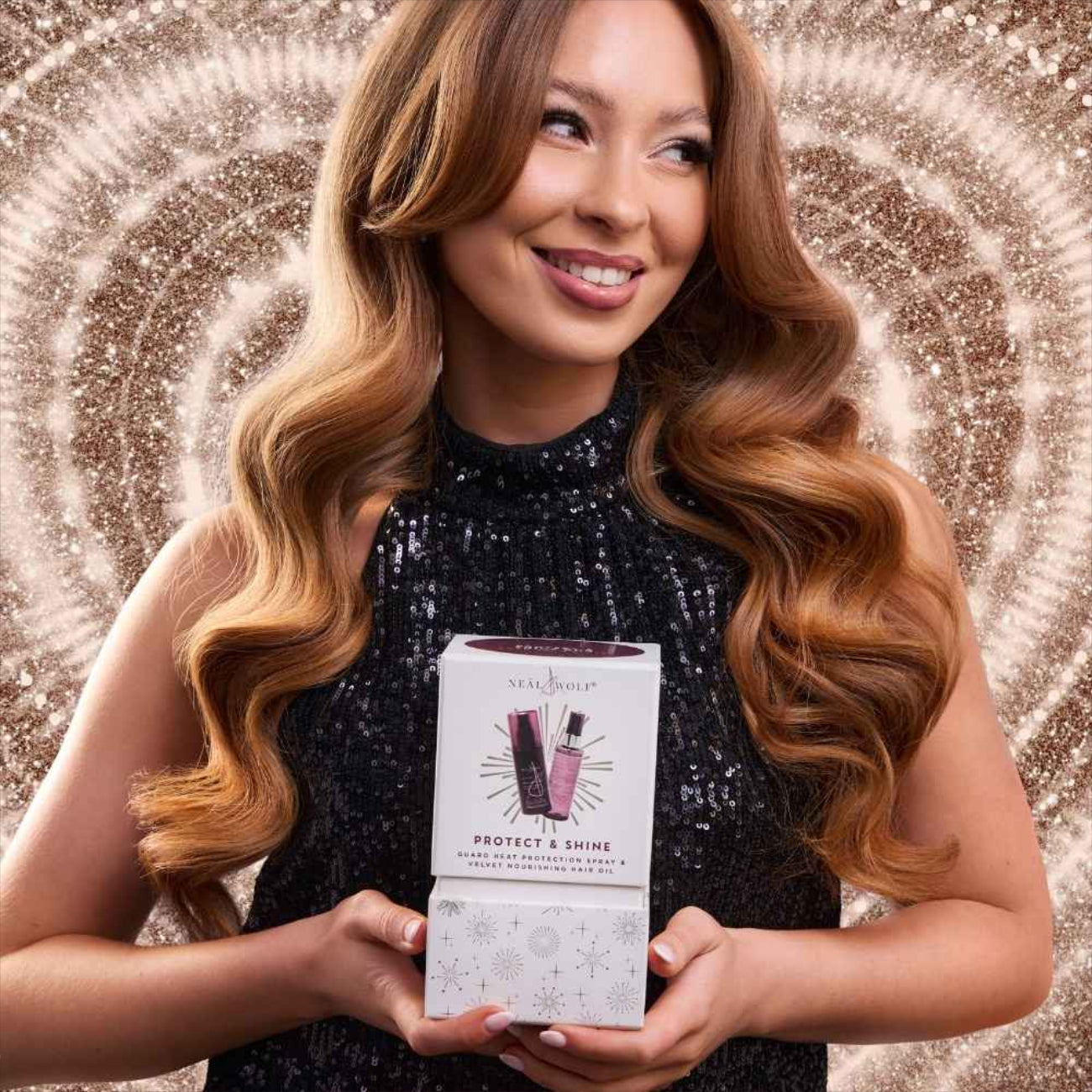 Neal and Wolf PROTECT & SHINE Duo Collection Heat Protection Spray & Nourishing Hair Oil Gift Set