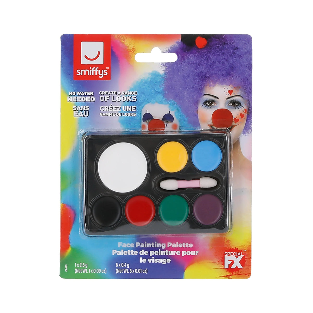 Smiffys Face Painting Palette Make-up Kit