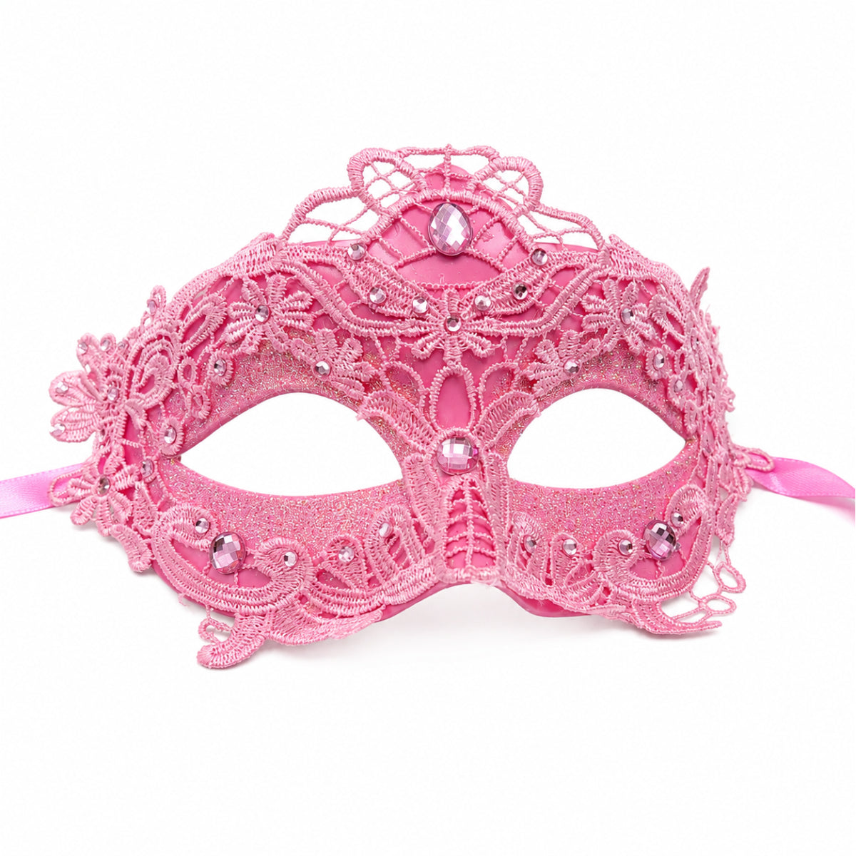 Blue Purple or Pink Detailed Carnival Masquerade Mardi Gras Mask