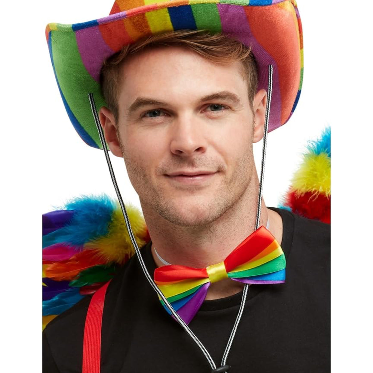 Smiffys Rainbow Bow Tie