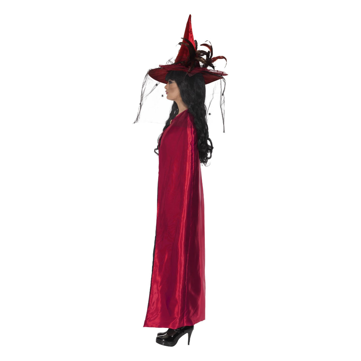 Smiffys Reversible Cape Deluxe Red & Black