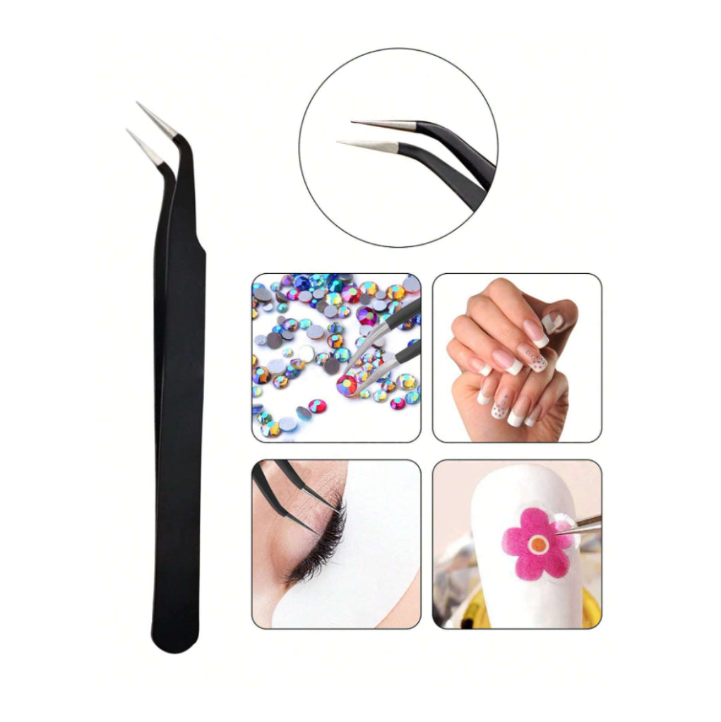 Rhinestone Kit -  Jewels, Tweezers, Nail Art Pencil & Sharpener