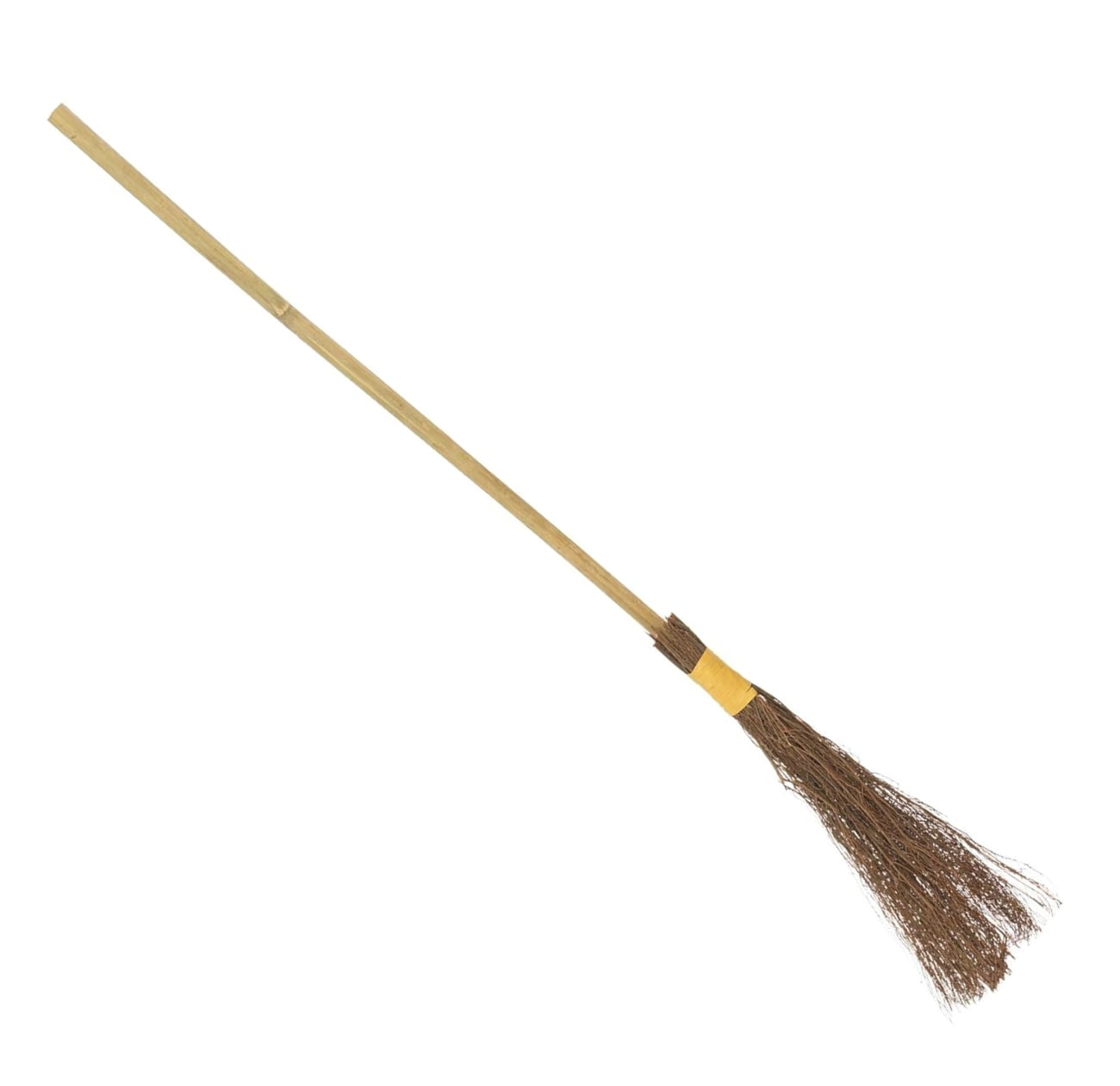 Smiffys Witches Broom Stick Bamboo and Wicker