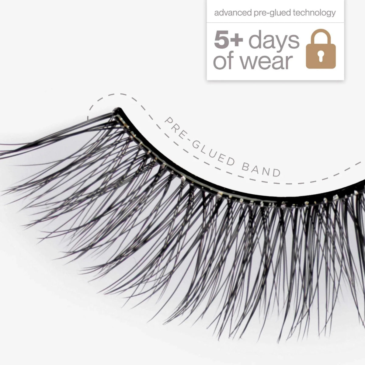 Tatti Lashes Tabitha Pre-Glued Half Lashes