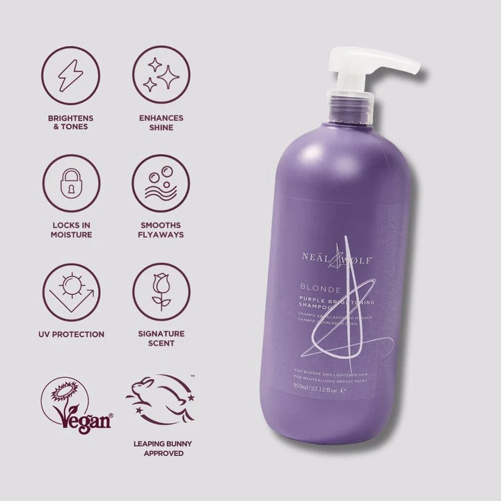 Neal & Wolf BLONDE Purple Brightening Shampoo 950ml