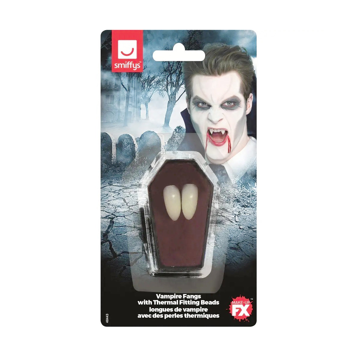 Smiffys Vampire Fangs With Thermal Fitting Beads