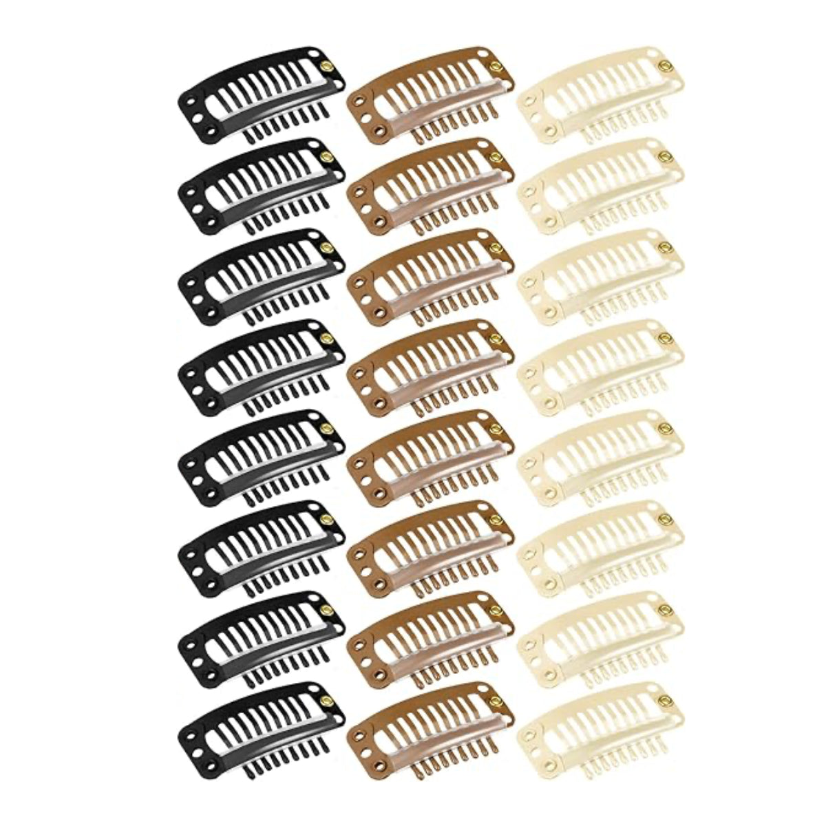 Hair Extension Snap Weft Clips