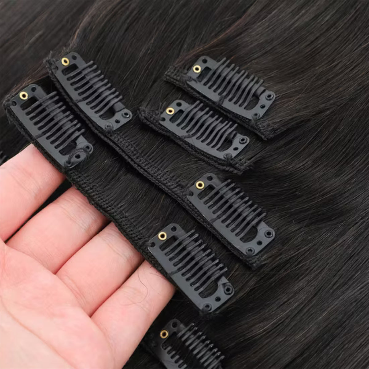 Hair Extension Snap Weft Clips