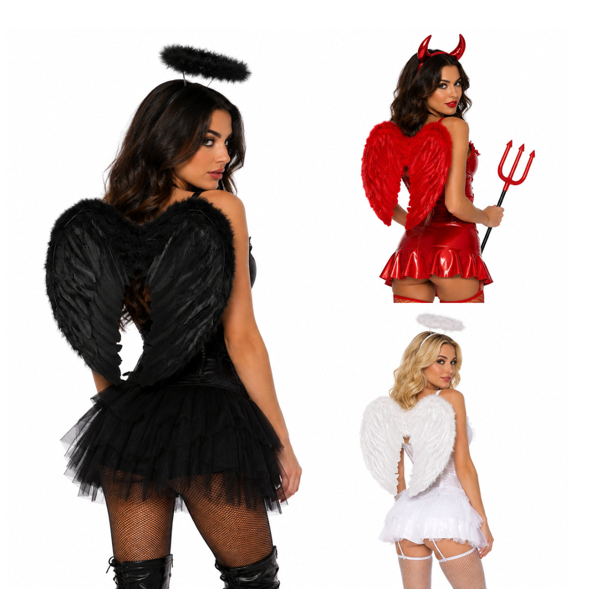 Adult Feather Angel Wings - Various Colours