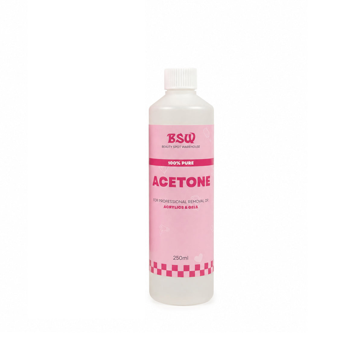 BSW Acetone 250ml & 1L Bottles