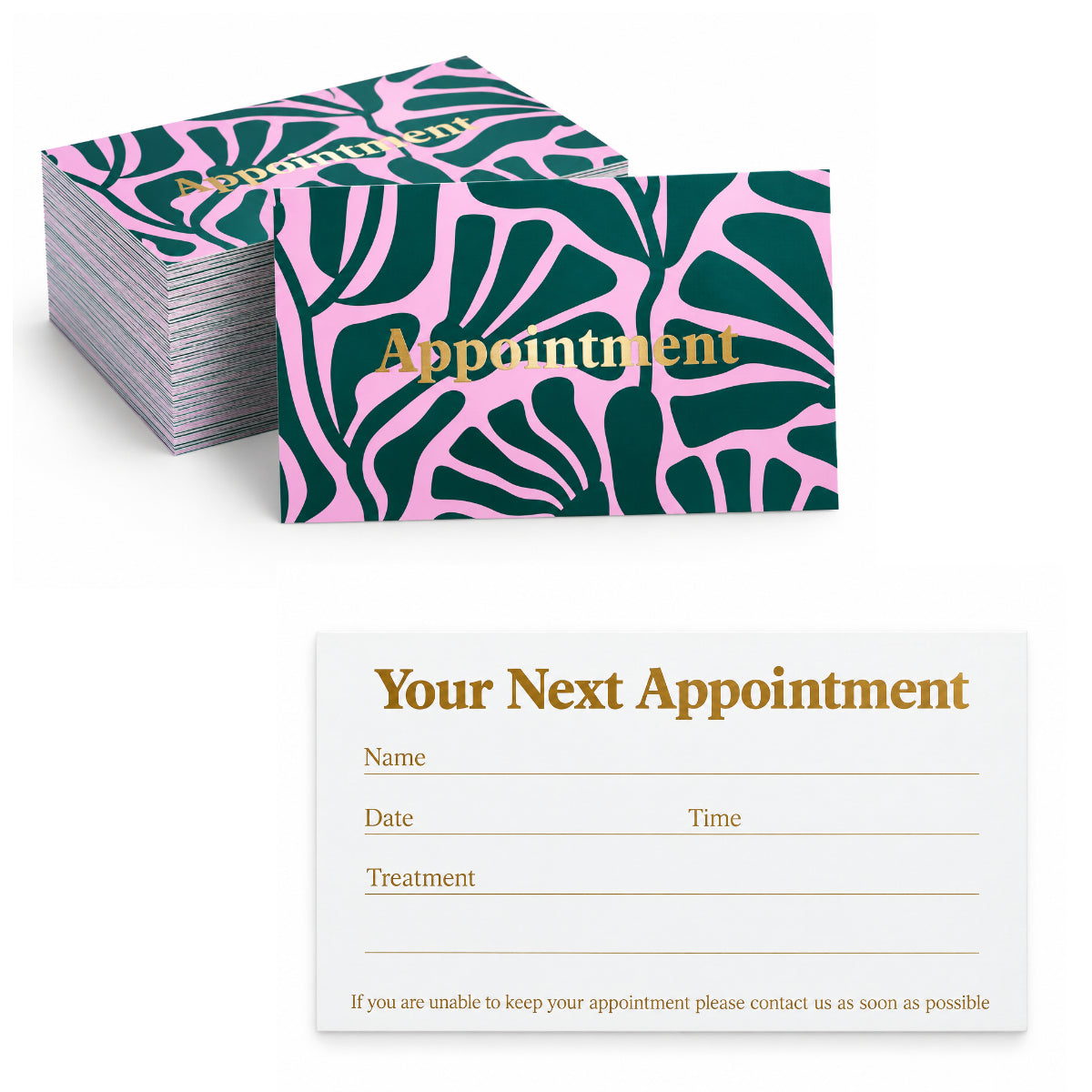Appointment Cards 100pck - Various Designs