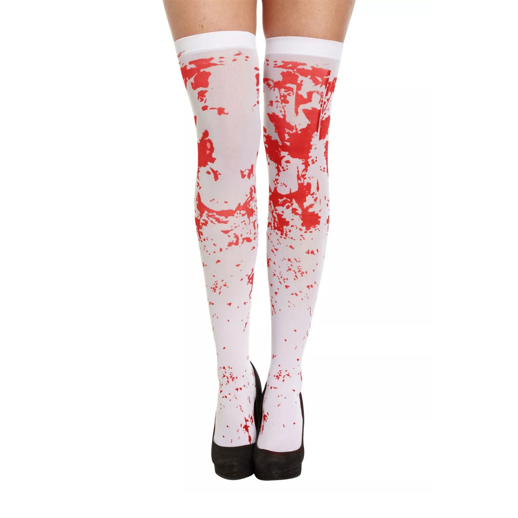 White Blood Splattered Stockings